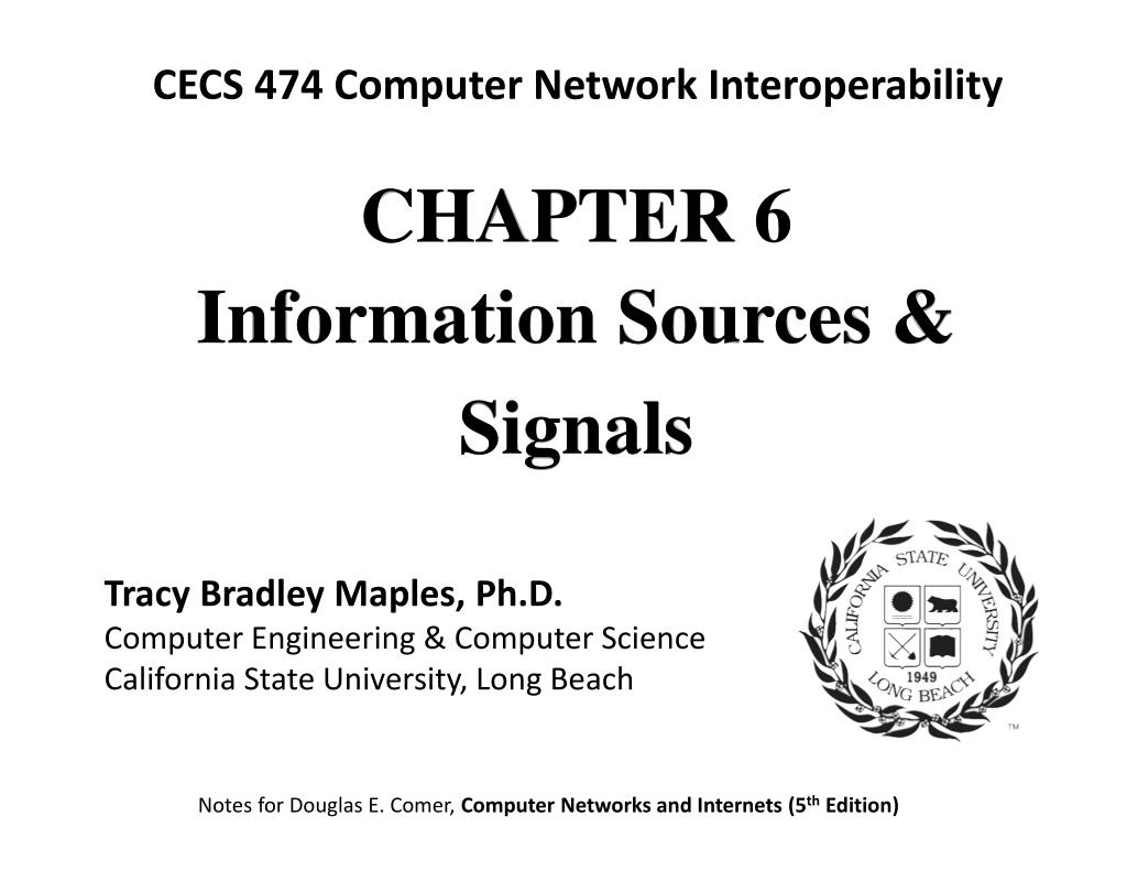 PPT - CHAPTE R 6 Information Sources & Signals PowerPoint Presentation ...