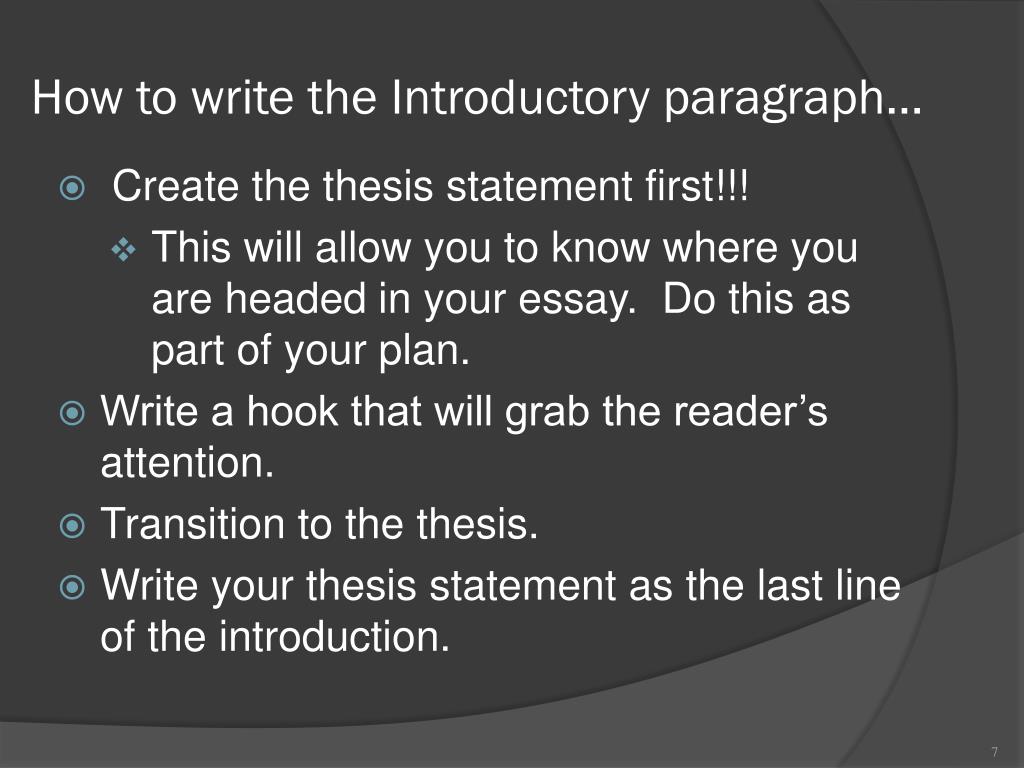 introductory paragraph definition