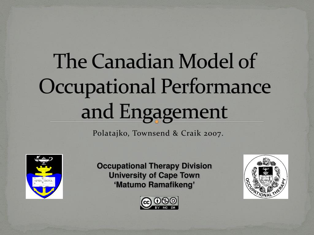 PPT - The Canadian Model of Occupational Performance and