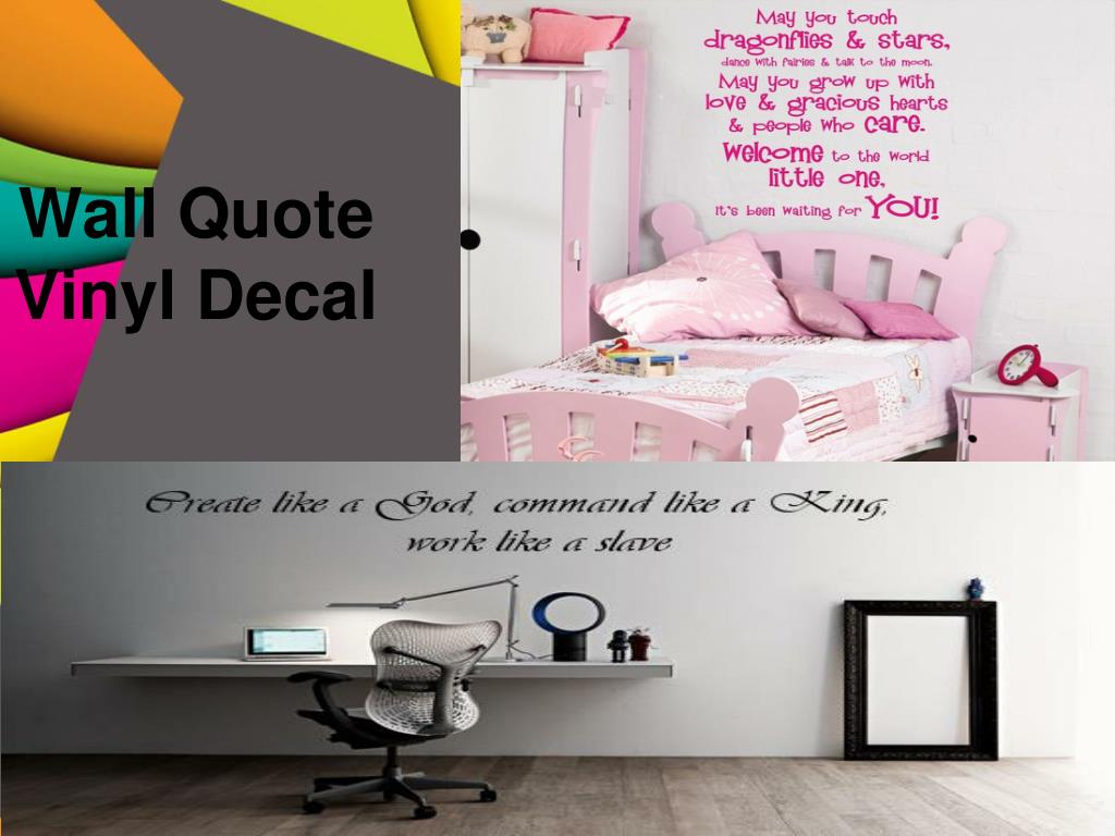 PPT Wall Quote Vinyl Decal PowerPoint Presentation, free download