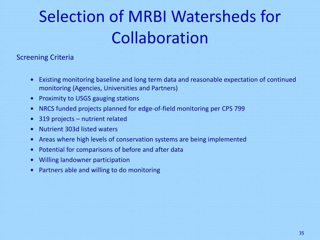 PPT - Mississippi River Basin Healthy Watersheds Initiative (MRBI ...