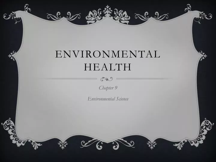 PPT Environmental Health PowerPoint Presentation Free Download ID 