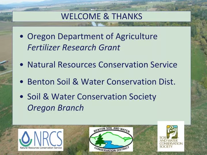 PPT Oregon Department of Agriculture Fertilizer Research Grant