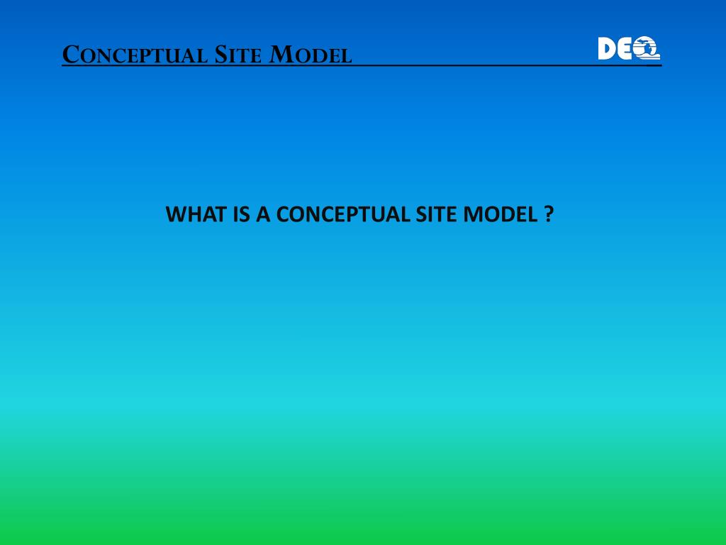 Ppt the conceptual site model a visual journey though data and time 