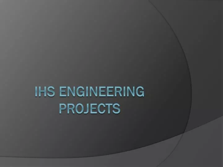 ihs engineering projects n.