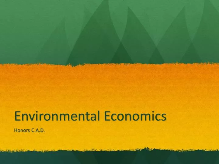 phd environmental economics