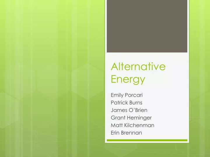 PPT Alternative Energy PowerPoint Presentation Free Download ID 
