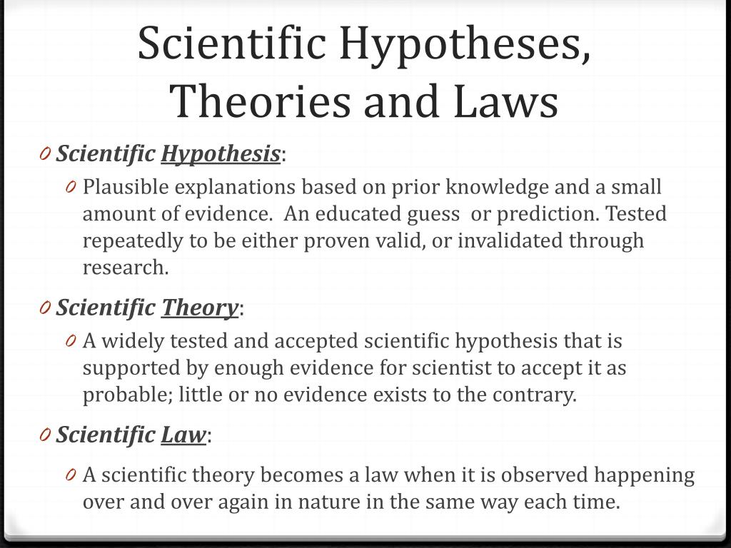 hypothesis of nature