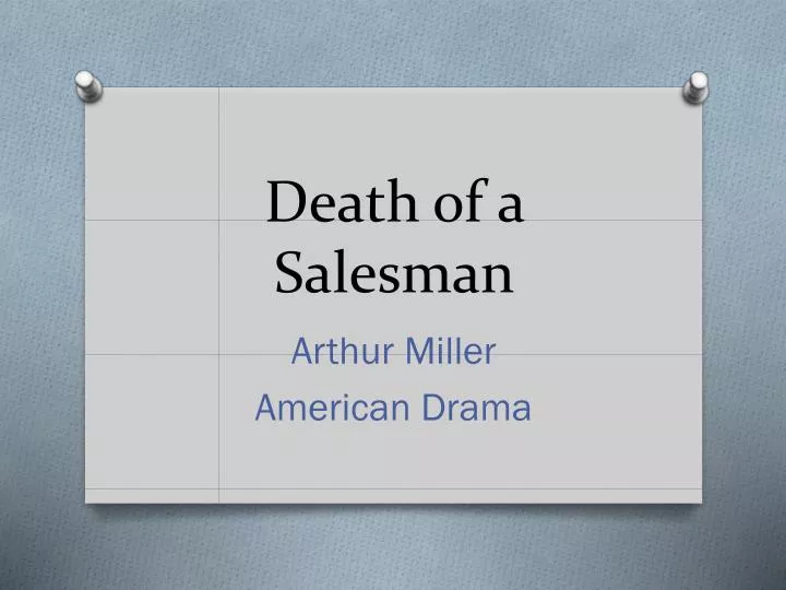 death of an insurance salesman script
