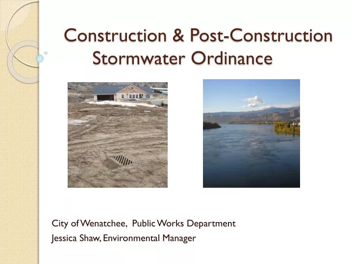 PPT Construction & PostConstruction Stormwater Ordinance PowerPoint