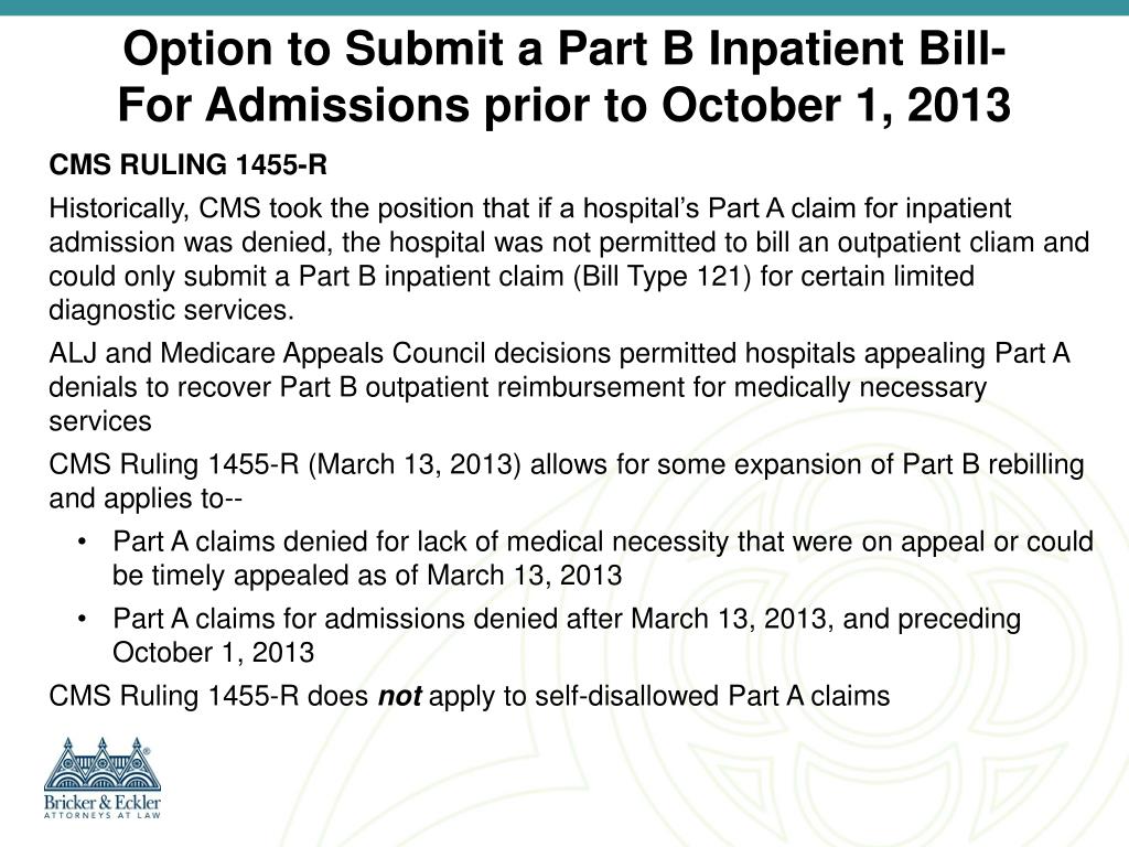 PPT - Medicare Inpatient Admission Standards: Two Midnight And ...