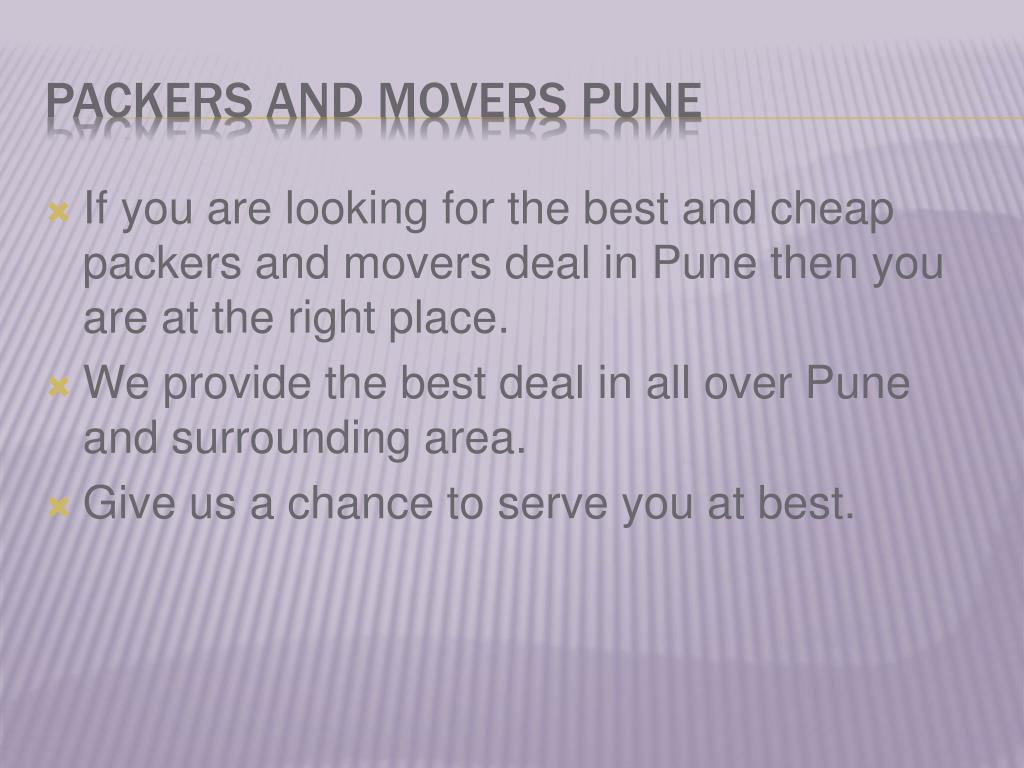 PPT Pune Packers and Movers in Pune Best Packers PowerPoint