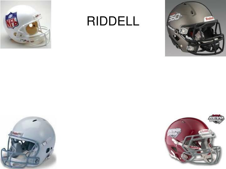 PPT - The history and evolution of the Riddell football helmet ...