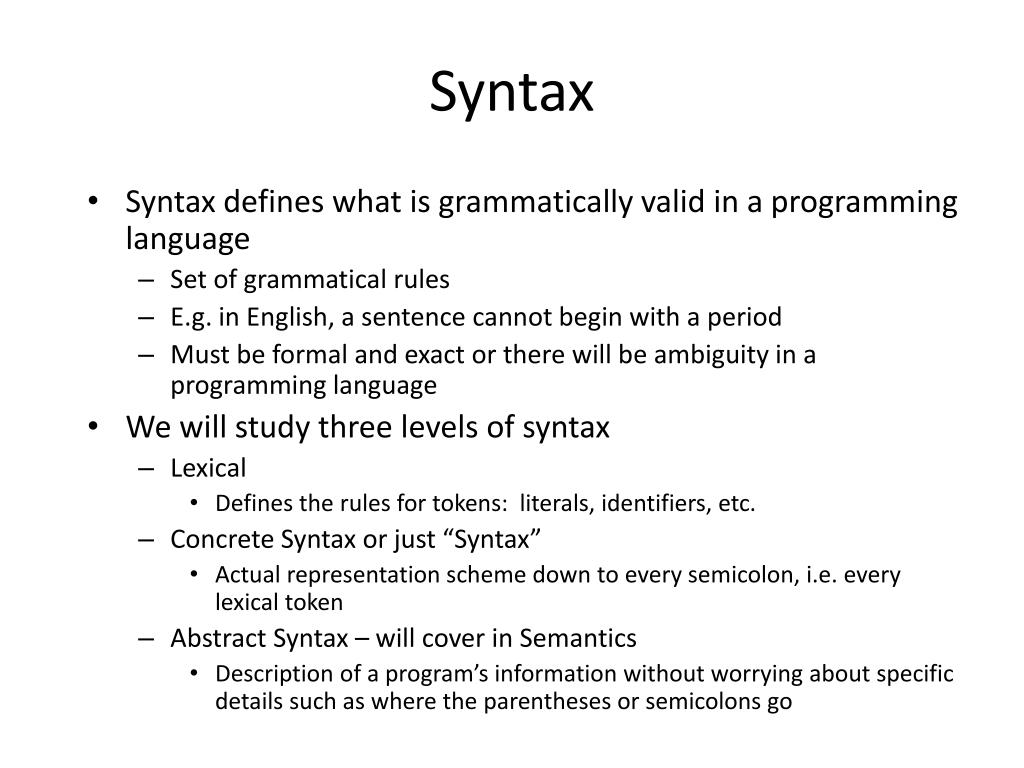 Syntaxis Meaning