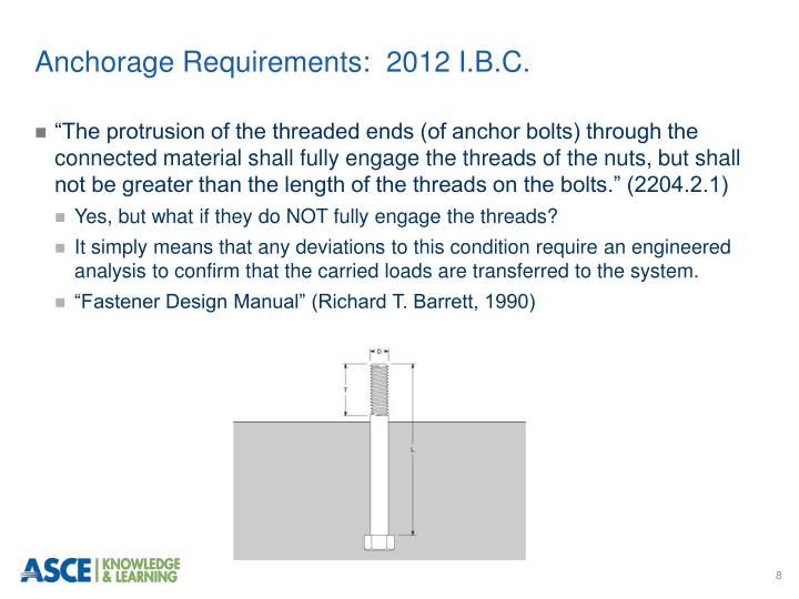 PPT - Alternative Designs for Anchorage to Concrete PowerPoint ...