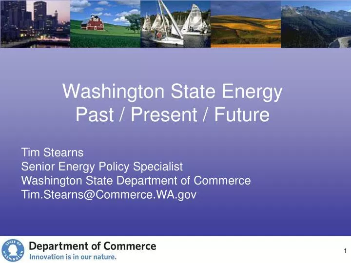 washington state energy past present future n.