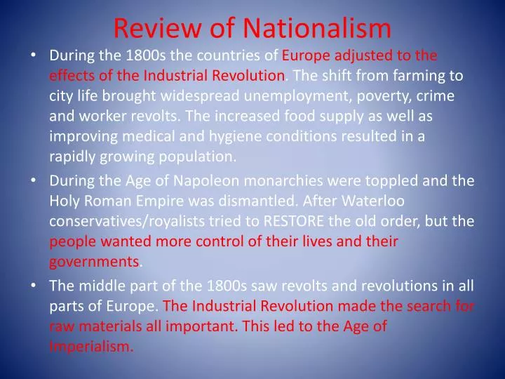 review of nationalism n.