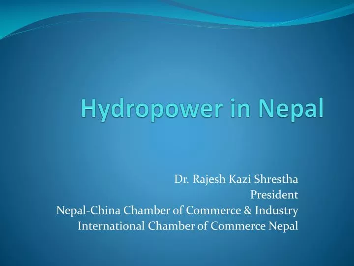 essay on hydroelectricity in nepal