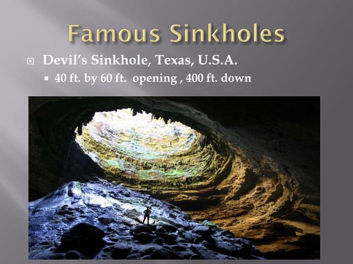 Ppt Sinkholes Powerpoint Presentation Id 1542520