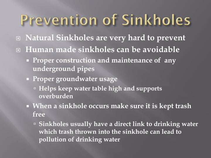 Ppt Sinkholes Powerpoint Presentation Id 1542520