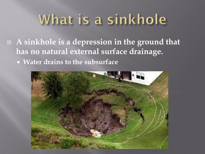 Ppt Sinkholes Powerpoint Presentation Id 1542520