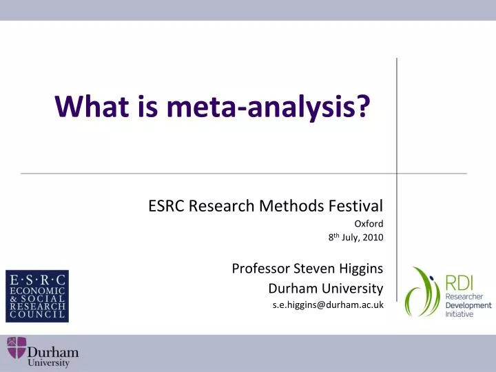 what is meta analysis literature review