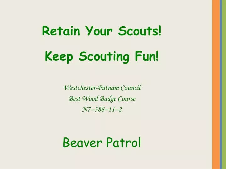 wood badge powerpoint presentations