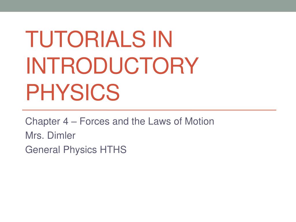 PPT Tutorials in Introductory Physics PowerPoint