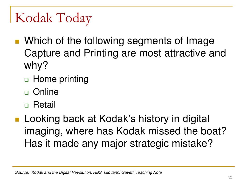 kodak case study questions