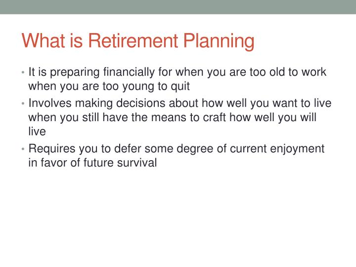 retirement planning powerpoint