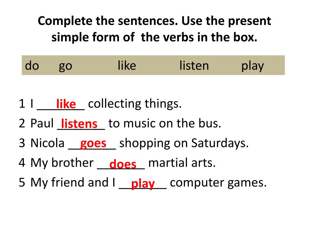 Choose the correct past tense. Complete the sentences. Презент Симпл сентенцес. Complete the sentences with the present simple form of the. Complete the sentences using the verbs.
