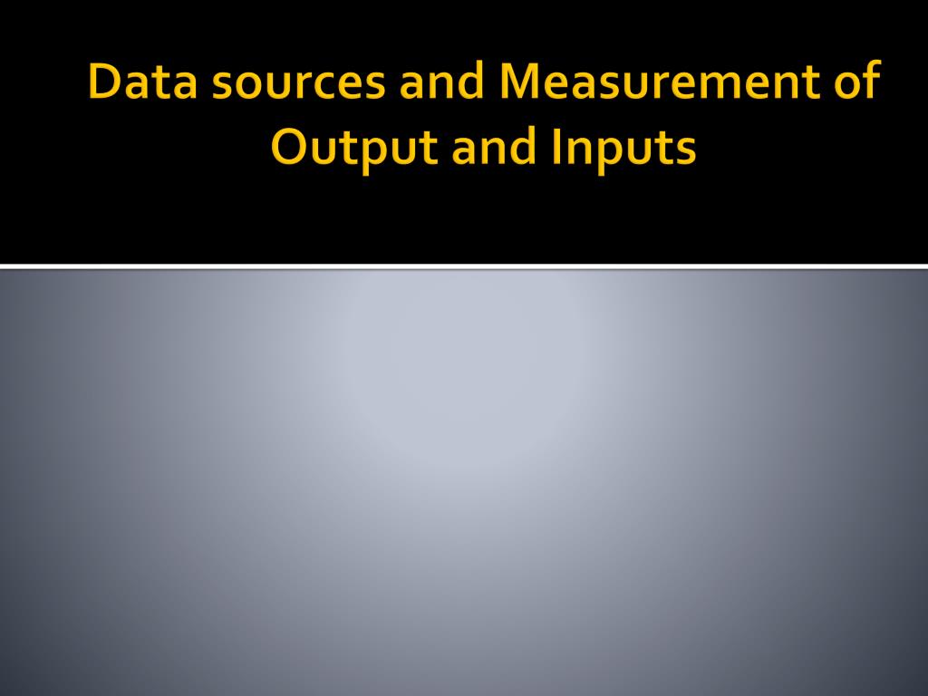 PPT - Productivity Growth in Indian Manufacturing Industries: The Role ...