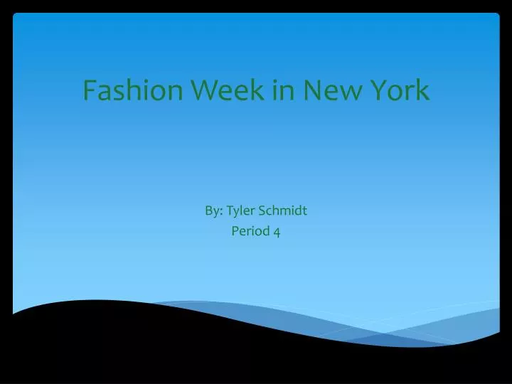 fashion week in new york n.