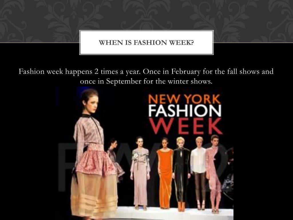 what is a fashion week presentation