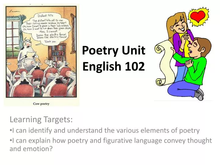 poetry unit english 102 n.