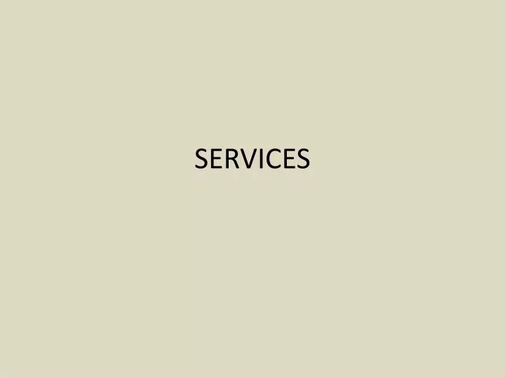services n.
