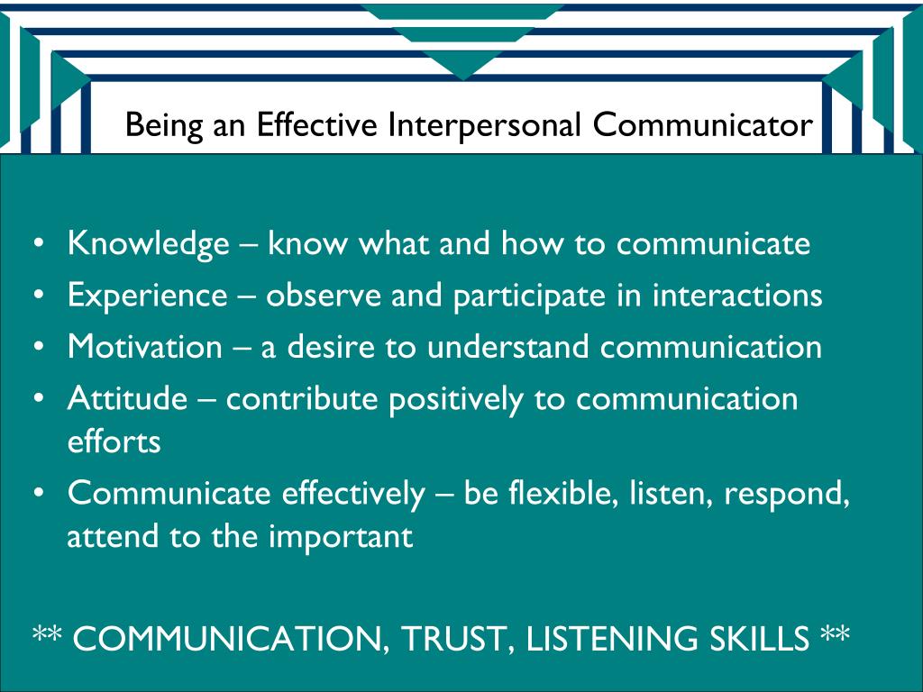 Ppt - Interpersonal Communication Powerpoint Presentation, Free 