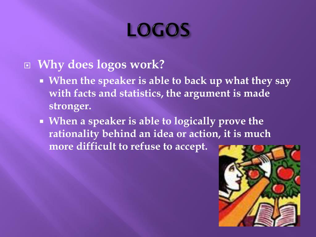 an argument using logos