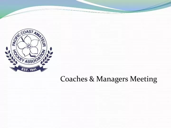 coaches managers meeting n.