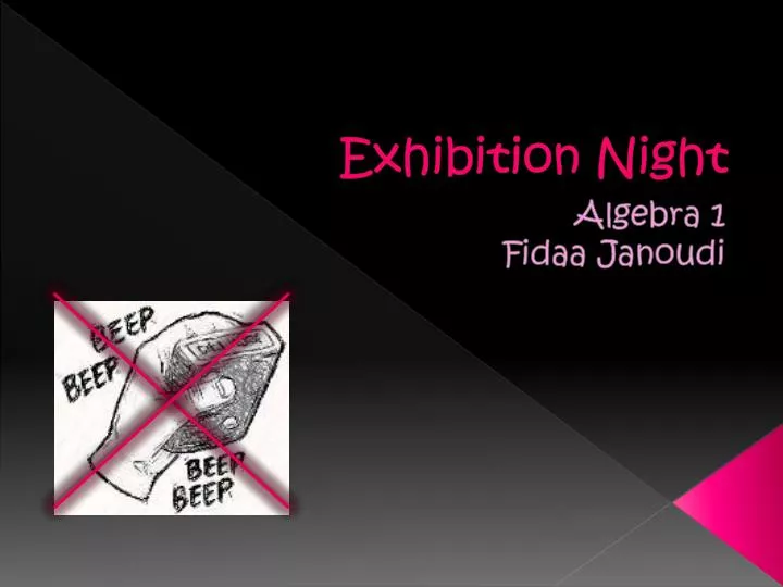 exhibition night n.