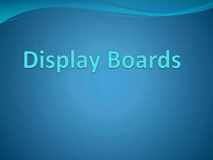 display boards n.