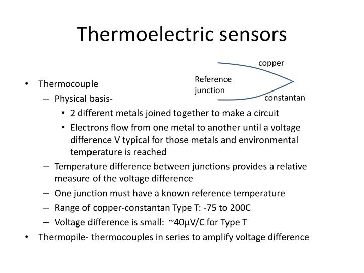 thermoelectric sensors n.