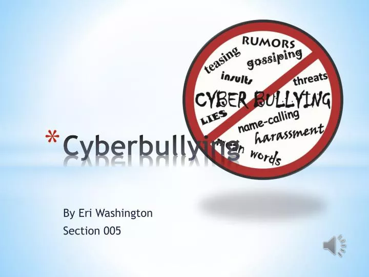 cyberbullying n.