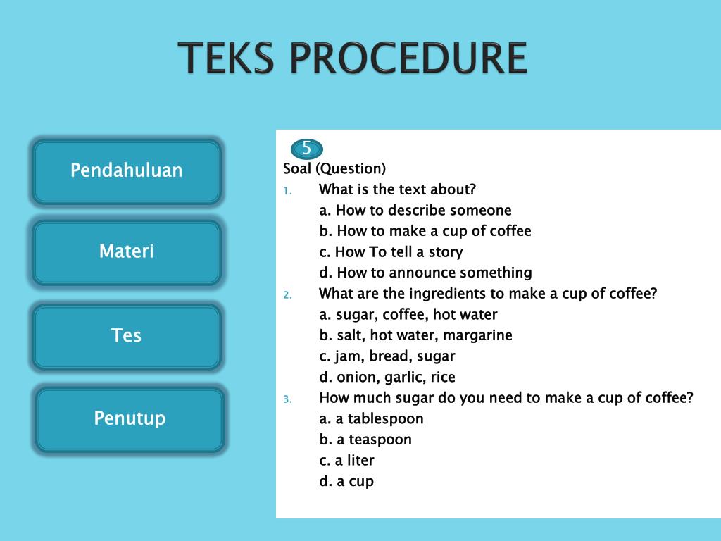 PPT TEKS PROCEDURE PowerPoint Presentation, free