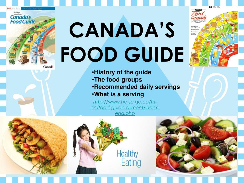 canada's food guide powerpoint presentation