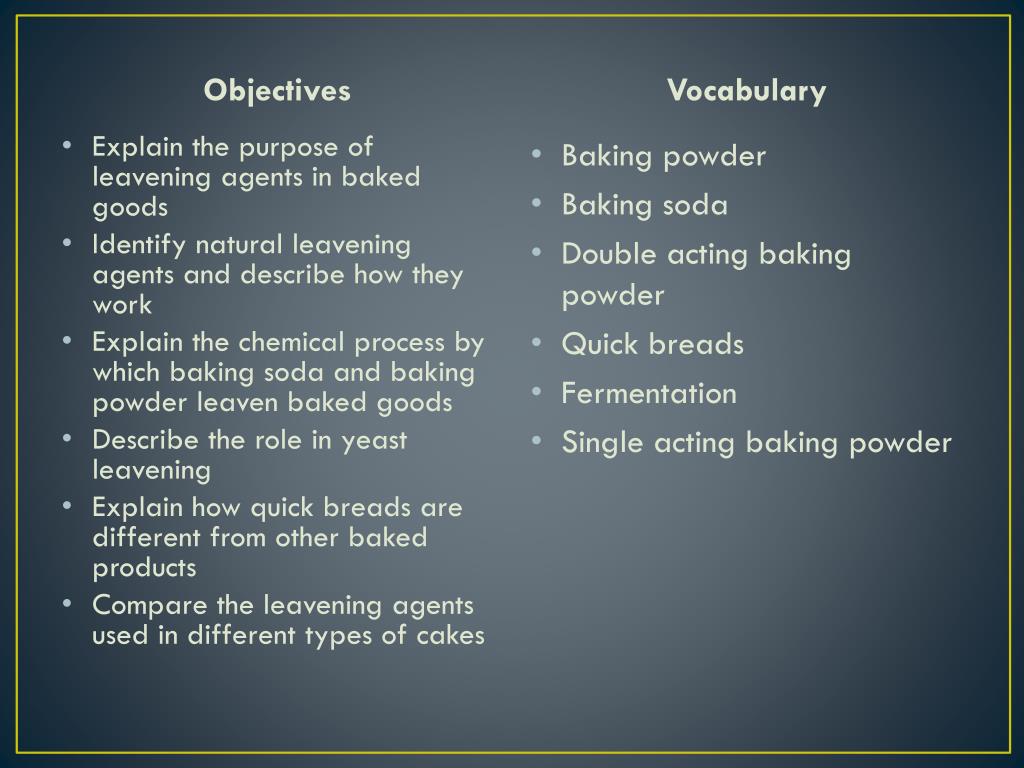 PPT Leavening Agents PowerPoint Presentation, free download ID1551162