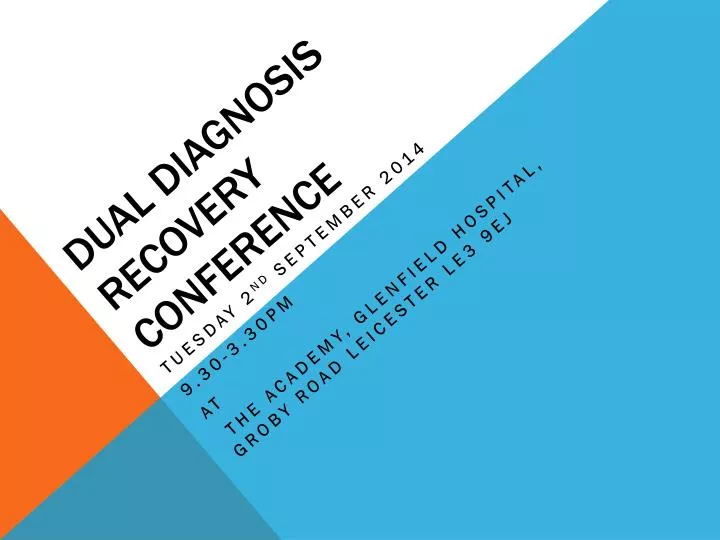 PPT DUAL DIAGNOSIS recovery CONFERENCE PowerPoint Presentation, free