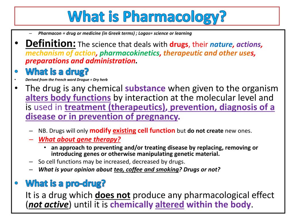 pharmacology topics for paper presentation