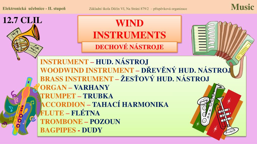 PPT - 12.1 Dechové hudební nástroje PowerPoint Presentation, free download  - ID:1551978