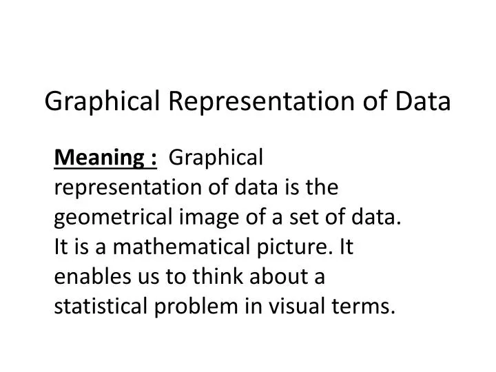 presentation on data representation